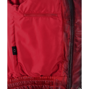 Chaqueta Bomber de Invierno para Hombre, Personalizada, 100% Cuero Napa Genuino Encerado, Estilo Vintage, Cierre de Cremallera YKK, Forro de Poliéster, Cuello Alto - Product Image 5