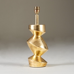 Modern Luxury Gold Twisted Geometric <b>Table</b> Lamp Nordic <b>LED</b> <b>Bedside</b> Light Black Silk Shade for Hotel Bedroom Home Decor Accent - Product Image 3