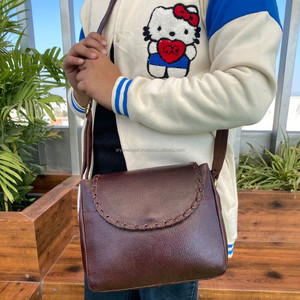 Bolso bandolera de cuero genuino de gran capacidad para mujer de fabricantes de alta calidad, bolso de hombro de lujo de calidad superior personalizado - Product Image 2