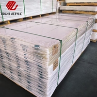 MINGLIANG Usine En Gros Éblouissant Clair Coulé PMMA Feuille Acrylique 4mm 6mm 8mm 10mm avec Service De Coupe