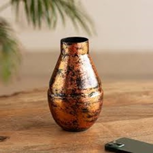 Infuse vibrant warmth and contemporary style Modern Bright Yellow / <b>Mustard</b> Decorative <b>Vase</b> silhouette and a subtle tapered neck - Product Image 5