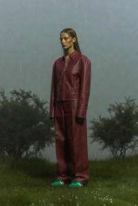 Pantalones de Moda Urbana de Color Sólido, Pantalones Anchos de Primera Calidad para Mujer, Pantalones de Cuero, Ropa Urbana 2026, Cuero de Oveja Real de Alta Calidad - Product Image 4