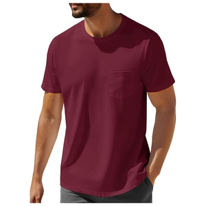 T-shirt formel pour homme en coton tricoté 100 %, durable, léger, respirant, anti-plis, coupe ample, personnalisable - Product Image 6