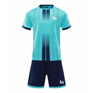 OEM Custom Printed Football Team Uniform High Performance Soccer Jersey Shorts Set Lightweight Breathable UV Protection - Product Image 5