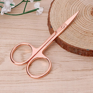 Tijeras para Cutículas de Primera Calidad, Multiusos, de Acero Inoxidable con Hojas Curvas - Tijeras de Manicura para Uñas, Cejas y Pestañas - Product Image 6