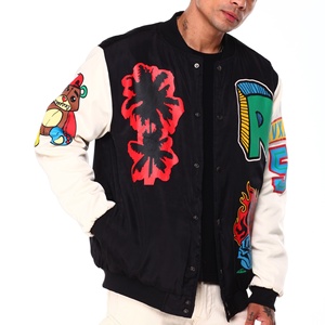 Chaquetas Universitarias de Moda para Hombre, Chaquetas de Béisbol con Logotipo Bordado Personalizado, Chaquetas de Invierno de Chenilla Resistentes al Viento y Transpirables, 100% Lana - Product Image 5