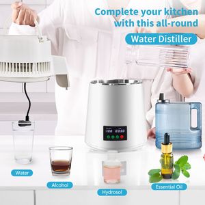Machine à distiller l'eau 750W 1,1 gallon, 0,3 gallon/h, en acier inoxydable 304, avec minuterie 0-99h et affichage de la température - Product Image 5