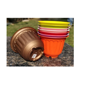 Pot de fleurs Jasmine de 8 pouces, grand pot en plastique pour plantes d'intérieur et d'extérieur, balcon, jardin, pépinière, décoration - Product Image 5