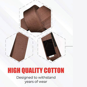 ราคาขายส่ง เข็มขัดศิลปะการต่อสู้สำหรับผู้ใหญ่ ผ้าฝ้าย 100% ระบายอากาศได้ดี เป็นมิตรกับสิ่งแวดล้อม ทนทาน ทออย่างเรียบเนียน ใช้งานสะดวกสบายสำหรับการฝึกซ้อม - Product Image 2