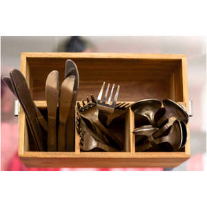 Portavasos de Madera |   Porta Cervezas para 4 Botellas con Bandejas de Servicio, Organizador Resistente para Vino y Aperitivos para Picnic, Venta al por Mayor para Fiestas - Product Image 2