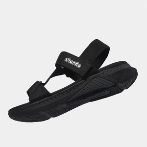 Casual Open Toe with Elastic Strap Anti-Slip Breathable Sole in Black Color OEM Shondo F7R Racing Sandals From Vietnam Available - Product Image 5