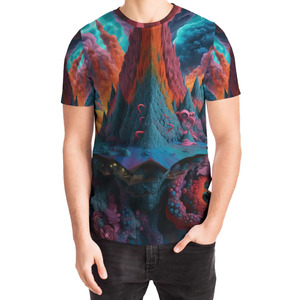 เสื้อยืดคอกลมแขนสั้นผู้ชายไซส์ใหญ่ ผ้าโพลีเอสเตอร์ 100% ระบายอากาศ แห้งเร็ว พิมพ์ลายแบบซับลิเมชั่นคุณภาพสูง - Product Image 1
