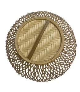 Pantalla de Lámpara Redonda de Bambú Tejido Ecológica - Decoración Sostenible para Hogares, Restaurantes, Hoteles y Resorts - Product Image 6