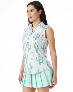 Casual Wear Women's Sleeveless Golf For <b>Shirt</b> Solid Color Slim Fit High Stretch Breathable <b>Ladies</b> Golf <b>Polo</b> <b>Shirts</b> with OEM ODM - Product Image 2