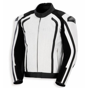 Chaqueta de carreras de cuero genuino de vaca RGSX para hombre, con armadura CE Nivel 2, para motocicleta, pista, carreras, ropa de motociclista con Speed Hump CE - Product Image 1