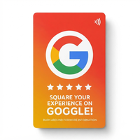 Carte NFC Google Review en PVC, puce 213, fréquence 13,56 MHz, mini-étiquette pour avis clients et promotion en ligne