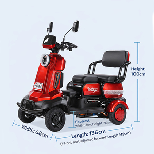 Vélo électrique de golf 600W en gros, longue autonomie, scooter électrique à <span class=keywords><strong>4</strong></span> roues pour adultes - Product Image 6