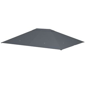 Tetto di Ricambio per Gazebo a Ombrello 10FT X 13FT, Design Contemporaneo, Grigio Scuro per 84C 116 - Product Image 1