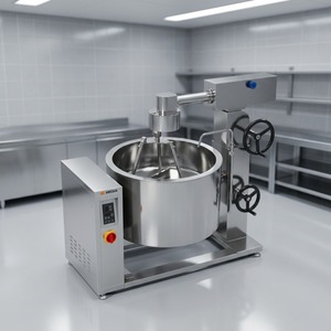 Olla de vapor rotativa por inducción Amicook 380V/440V, modelo profesional de acero inoxidable, suministros de cocina motorizados al por mayor - Product Image 1
