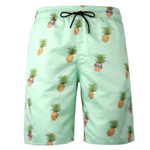 Shorts de bain décontractés pour hommes 100 % coton, extensibles, respirants, séchage rapide, non tissés, pour la plage, vente en gros, OEM - Product Image 1