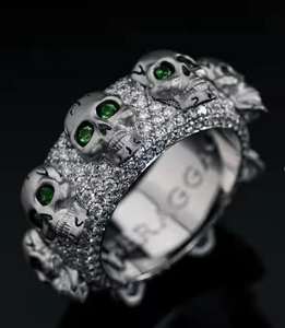 Anillo de Moissanita Creada en Laboratorio, Chapado en Rodio, Estilo Hip-Hop, Gran Venta, Pasa Pruebas, Excelente Regalo para Hombres y Mujeres, Directo de India - Product Image 2