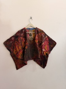Women's Bohemian <b>Patchwork</b> Blouse Short Sleeve O-Neck Loose Fit Cotton Top All Seasons Washable Stitched Design - Product Image 4