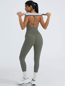 Conjuntos Deportivos de 2 Piezas para Mujer, Tops Deportivos Acolchados, Leggings con Bolsillos, Conjuntos de Gimnasio - Product Image 5