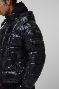 Best Quality Luxury Quality Shinny Canvas Waterproof Breathable Puffer <b>Jacket</b> Hood Plus Size Outdoor - Product Image 6