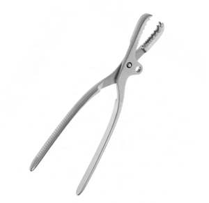 Pinzas de sujeción ósea Farabeuf con dientes serrados de 230 mm o 250 mm de longitud para procedimientos de fijación ósea en ortopedia y neurocirugía - Product Image 3