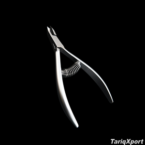 Alicates profesionales de acero inoxidable para cutículas, con doble resorte, para uñas y cutículas, con apertura de mandíbula ancha y curvados, al por mayor. - Product Image 6