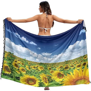 New Fashionable Beach Wear <b>Sarong</b> For Online Sale Professional Manufacture Lightweight Ladies Beach Cover Up - Product Image 1