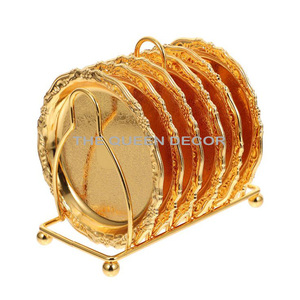 Sous-verres en aluminium plaqué or de qualité supérieure, haute qualité, pour cuisine et maison, à prix impressionnant - Product Image 6