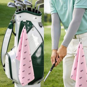 Serviette de golf portable de haute qualité pour les golfeurs voyageurs entre les terrains et les clubs internationaux - Product Image 5