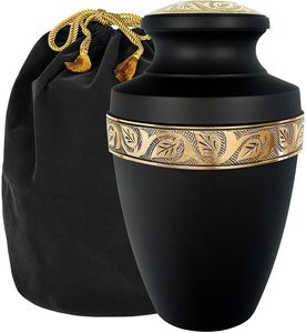 Metal decor ornamental tabletop <b>vase</b> timeless <b>memorial</b> decor handcrafted elegant urn vintage inspired urn decorative remembrance - Product Image 5