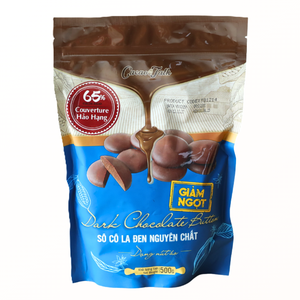 Best Manufacture Wholesale Pure Real Dark <b>Chocolate</b> Button 65% Cocoa Biscuits Bakery Using HALAL OEM/ODM Service Good Price - Product Image 1