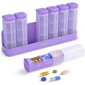 Large 7-Day Weekly <b>Pill</b> Organizer Detachable 3X Daily <b>Pill</b> Box Travel Case for 3 Times Daily <b>Pill</b> Storage <b>Holder</b> for Week-Me - Product Image 1