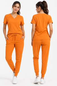 OEM New Custom Work Nurse Unisex Knitted Spandex-Polyester Hospital Uniforms <b>Scrub</b> <b>Set</b> Uniforms Medical Nursing <b>Scrubs</b> <b>Set</b> - Product Image 2