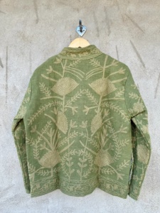 Ropa Unisex Ecológica, Transpirable, de Algodón, con Bordado Suzani, Estilo Étnico Indio, Boho, Floral, Hecha a Mano, para Otoño e Invierno, Color Marrón Vintage - Product Image 3