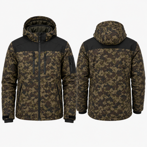 Veste softshell camouflage pour homme, manches longues, imperméable, pour la chasse en hiver - Product Image 1
