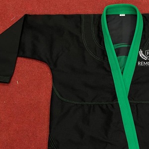 Uniforme de Artes Marciales Transpirable, Duradero y de Secado Rápido, en Poliéster/Algodón Elástico, para Jiu Jitsu, Karate, con Logotipo Bordado Personalizado, OEM - Product Image 1