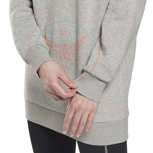 Ventes en gros de sweats à capuche surdimensionnés décontractés d'hiver pour femmes, design personnalisé, haute qualité, 100% coton, logo sur le devant - Product Image 5