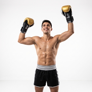 Gants de boxe en cuir noir doré Dumela 16 oz, équipement d'entraînement professionnel avec logo - Product Image 5