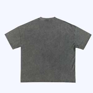 T-shirt vintage délavé à l'acide avec logo personnalisé pour homme, 100% coton, poids lourd, coupe ample DTG/DTF - Product Image 5