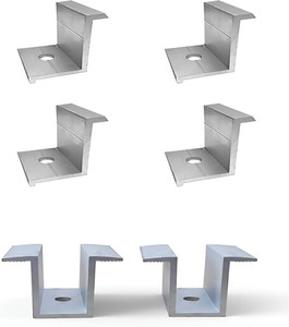 Kit de fixation solaire VNTECH GLOBAL VNG-EC30 30 mm en aluminium anodisé pour accessoires de montage de modules photovoltaïques, haute durabilité, vente en gros - Product Image 3