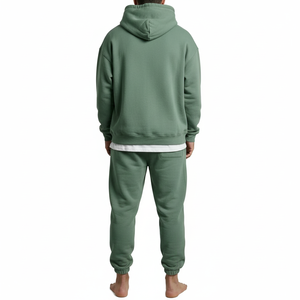 Men Hoodie Tracksuit <b>Set</b> Custom Logo Sweatshirt <b>Jogger</b> <b>Set</b> Casual Streetwear 2 Piece Tracksuit Cotton Fleece <b>Set</b> - Product Image 2