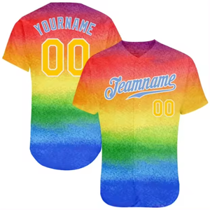 Maillots de baseball tendance pour hommes, style pop art, en jersey interlock poly, confortables, décontractés, streetwear, Direct Club, manches courtes - Product Image 4