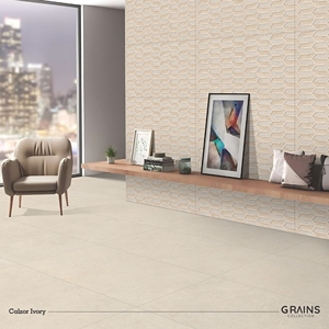 Azulejos de Porcelana Calzor Ivory GHR Surphase para Piso y Pared, 600x1200mm, Acabado Mate, Diseño Interior Moderno - Product Image 4