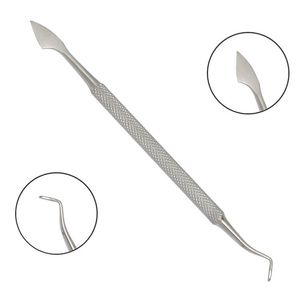 Pousse-cuticules incurvé en acier inoxydable, outil de levage des cuticules, coupe-cuticules de précision double face, outils pour ongles - Product Image 6