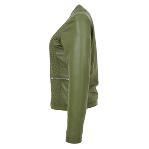 Veste en cuir véritable pour femme, taille adulte, design personnalisé de qualité supérieure, veste en cuir pour femmes - Product Image 6