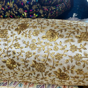 ผ้าปักลายโมโนบังลอรีพรีเมียม เนื้อผ้าไหมนุ่มเงางาม ลายปักดอกไม้ สำหรับงานแต่งงาน แฟชั่นเสื้อผ้า ผ้าส่าหรี เด็กหญิง เด็กชาย - Product Image 1